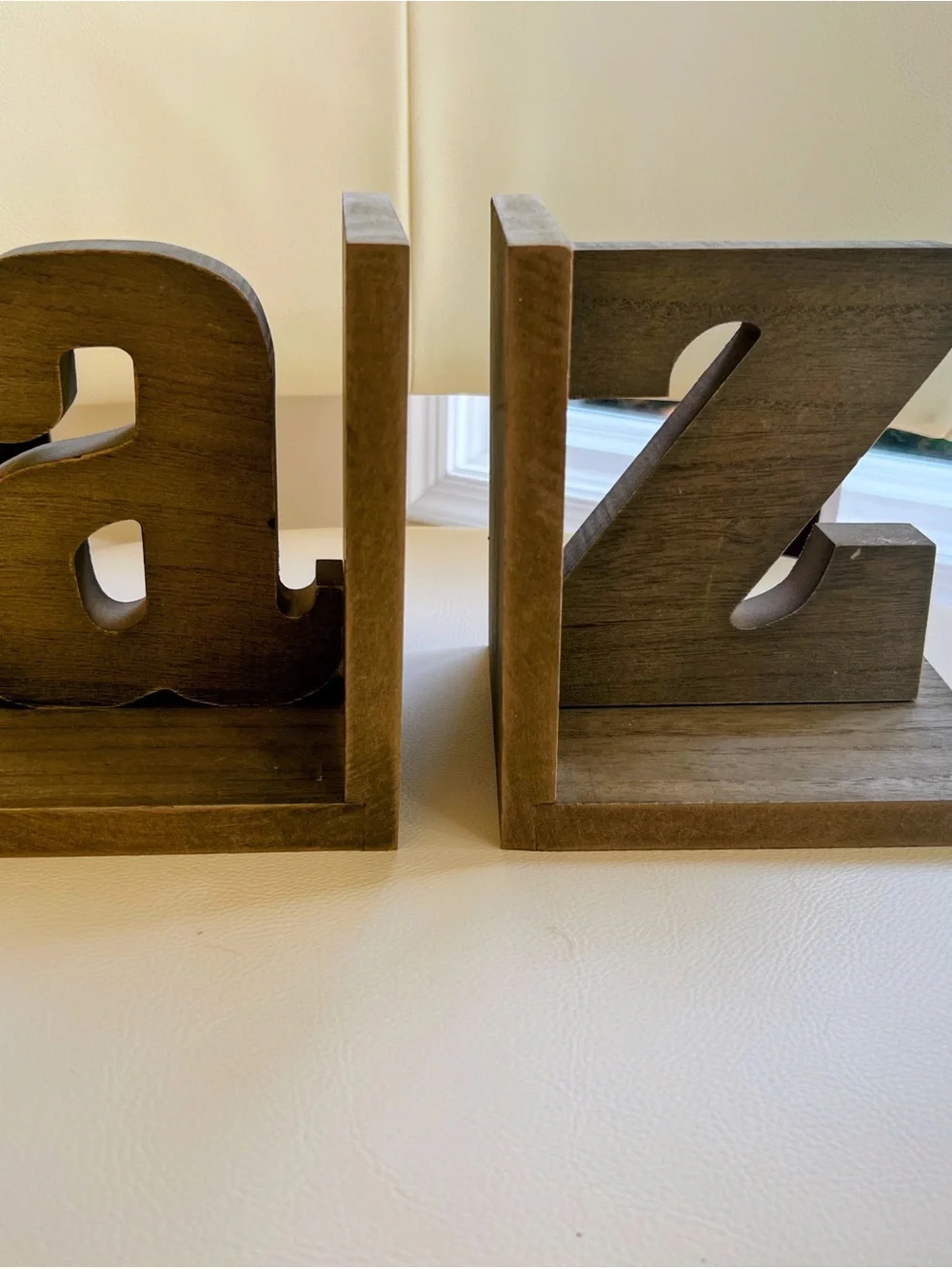 Wooden Block Letter Wall Decor - Brown